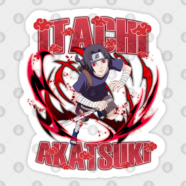 Itachi Uchiha Naruto Shippuden Sticker TeePublic